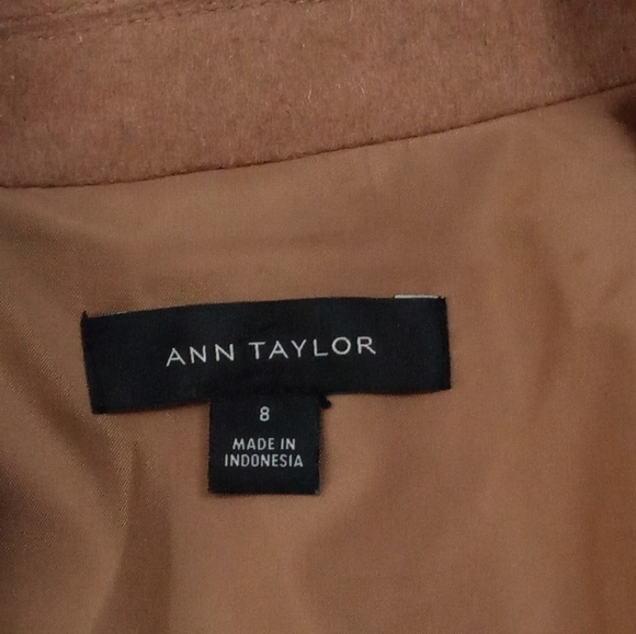 Ann Taylor Classic Careerwear Wool Blend One Button Patch Pocket Blazer Size 8 - Picture 5 of 9